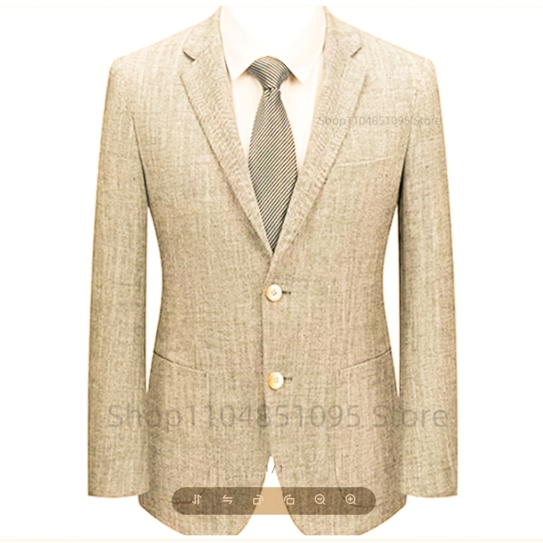 Erkek Slim Fit Keten Takım Elb - Men Formal Wear Blue incelemesi ve fiyatı