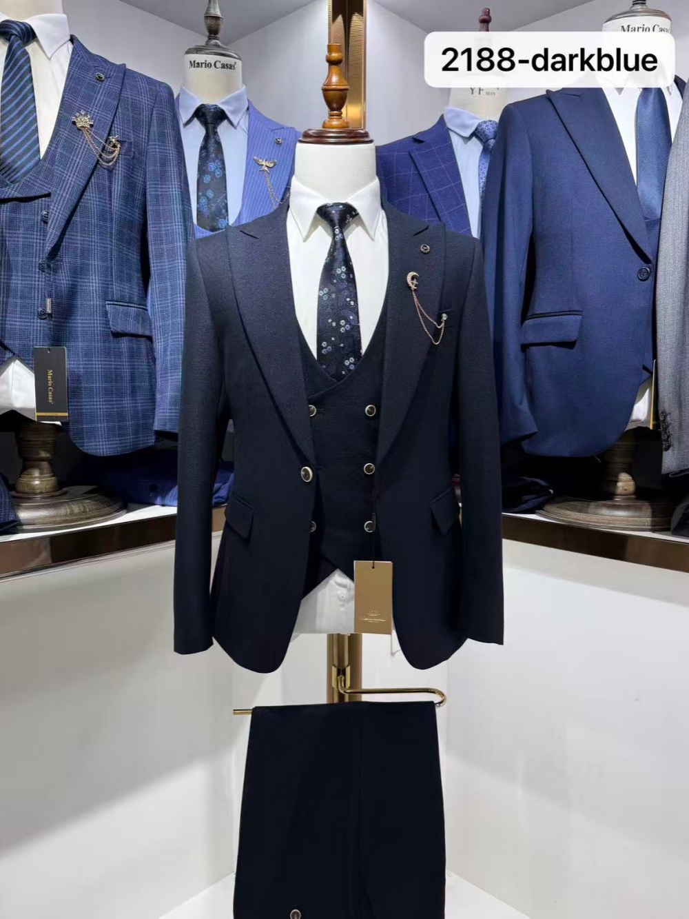 Koyu Mavi Erkek Resmi Takım El - Men Formal Wear Blue incelemesi ve fiyatı