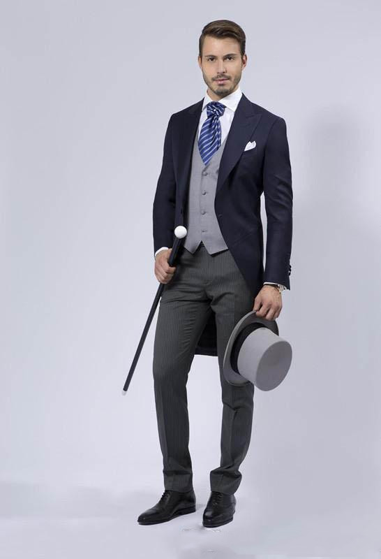 Özel yapım Damat Frac Elbisesi - Men Formal Wear Blue incelemesi ve fiyatı